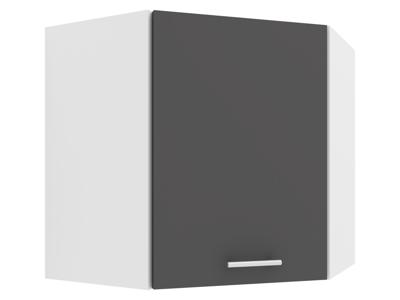VCM Wandkast Esilo (Hoekwandkast, Wit/antraciet, 57)