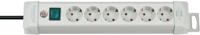 Brennenstuhl Premium-Line stekkerdoos 6-voudig lichtgrijs 3m H05VV-F 3G1,5 - 1955560100 - thumbnail