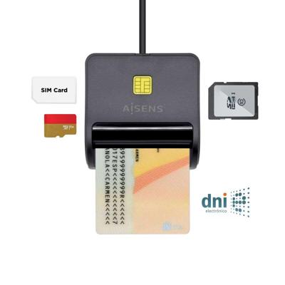 Kaartlezer Aisens ASCR-SN02SD-BK Zwart - thumbnail