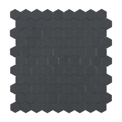 Mozaiek hexagon dark grey 3.5x3.5cm