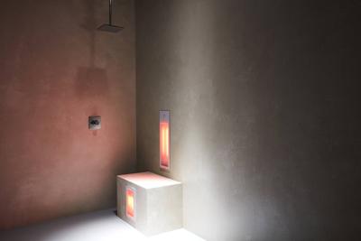 Sunshower Duo inbouw dubbele infraroodlamp 62/32x20x10cm Sunshower Duo inbouw dubbele infraroodlamp 62/32x20x10cm