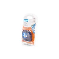 Labeltape Dymo LetraTag plastic 12mm zwart op wit - thumbnail