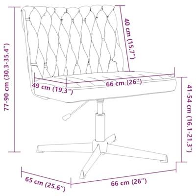 Kantoorstoel draaibaar stof taupe