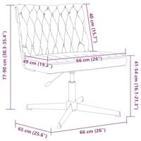 Kantoorstoel draaibaar stof taupe - thumbnail