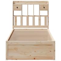 Bedframe zonder matras massief grenenhout 75x190 cm - thumbnail