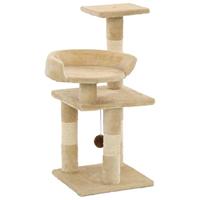 VidaXL Kattenkrabpaal met sisal krabpalen 65 cm beige - thumbnail