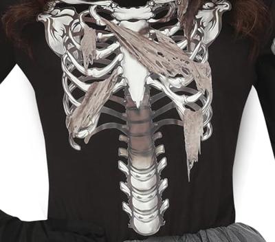 Ballerina Skelet Met Tutu Zwart Vrouw