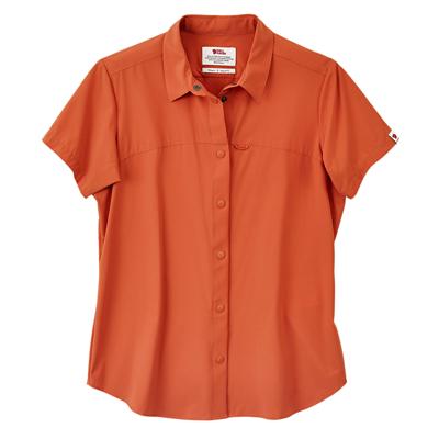 Fjällräven Dames T-Shirt High Coast Lite Shirt SS W, rood, Maat: XS
