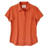 Fjällräven Dames T-Shirt High Coast Lite Shirt SS W, rood, Maat: XS - thumbnail
