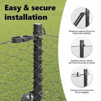 VidaXL Afrasteringspaal grijs 25 x 1,2 m (36 mm gaas) staal - thumbnail