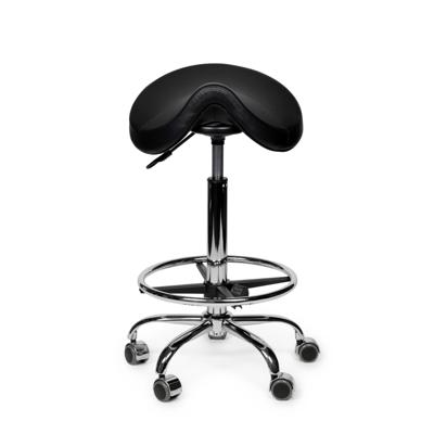 Premium zadelkruk zwart standaard met voetring Premium zadelkruk zwart standaard met voetring
