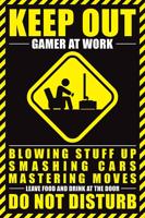Poster Gamer At Work Do Not Disturb 61x91,5cm - thumbnail