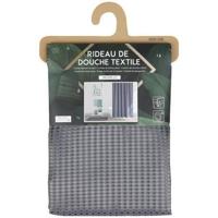 Urban Living Douchegordijn met ringen - donkergrijs - 180 x 200 cm - thumbnail