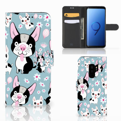 Samsung Galaxy S9 Plus | Telefoonhoesje | Met pasjeshouder | Hondjes