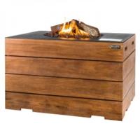 Cocoon haard lounge & dining teakhout rechthoek antraciet - thumbnail