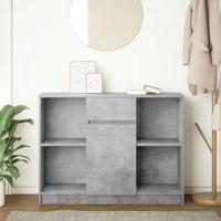 Dressoir met lade 101x35x76 cm spaanplaat betongrijs - thumbnail
