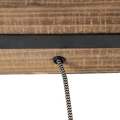 QAZQA Industriële tafellamp hout - Reena QAZQA Industriële tafellamp hout - Reena