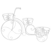 Plantenstandaard fietsvorm vintage stijl metaal - thumbnail