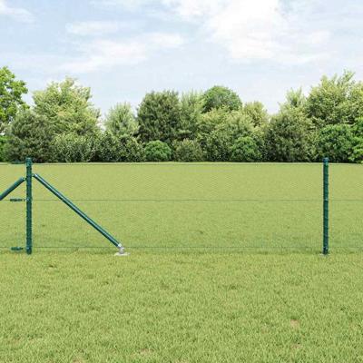 VidaXL Afrasteringspaal groen 10 x 0,6 m (13 mm gaas) staal en pvc