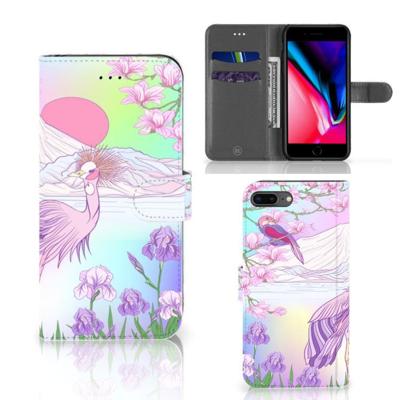 Apple iPhone 7 Plus | 8 Plus | Telefoonhoesje | Met pasjeshouder | Bird