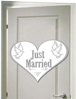 Deurbord Just Married
