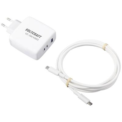 VOLTCRAFT UC-3ACX003 USB-oplader 120 W Binnen Uitgangsstroom (max.) 5 A 3 x 1x USB-A, 2x USB-C GaN