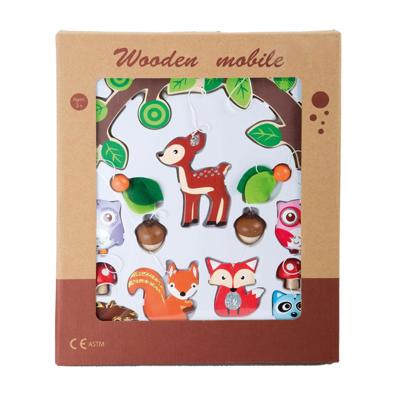 Houten mobiel - Dieren uit het bos
