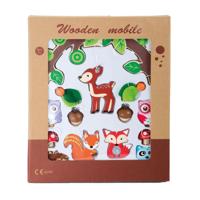 Houten mobiel - Dieren uit het bos - thumbnail