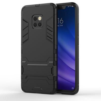 Schokbestendige PC + TPU Case voor Huawei Mate 20 Pro met Holder(Black)