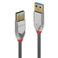 LINDY 36628 3m USB 3.0 Type A kabel, Cromo Line antraciet - thumbnail