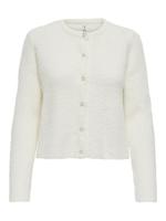Only Onlpetra Ls Pearl O-neck Cardi Cc Knt Vest 4777151 Cloud Dancer Pearl Button - thumbnail