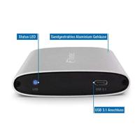 Fantec ALU-25U31 HDD behuizing 2,5 USB-C - thumbnail