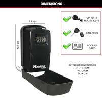 De Raat Master Lock 5430, sleutelkluis, zwart - thumbnail