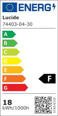 Lucide LORENZ - Hanglamp - LED Dimb. - 4x4W 3000K - Zwart
