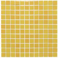 Mozaïek Barcelona 30x30 cm Geglazuurd Porselein Glanzend Geel Gevlamd The Mosaic Factory - thumbnail