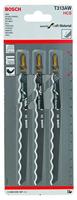 Bosch decoupeerzaagbladen [3x] keramiek T130RF - 2608633104 - thumbnail