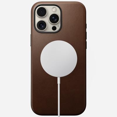 Nomad Modern Nomad lederen hoesje iPhone 16 Pro Max - Brown