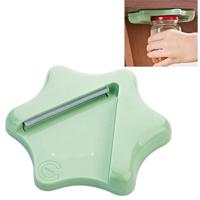 Moeiteloze fles kan opener onder de keuken kast countertop deksel remover (groen) - thumbnail