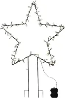 Luca Lighting LED tuinsteker ster 100 lampjes donker groen Ø 55 x 79cm - thumbnail