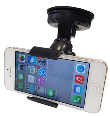 HP Autozubehör Telefoonhouder voor in de auto 360° draaibaar 40 - 120 mm 4 inch (max) Bevestigingswijze (auto): Zuignap