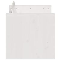 Tuinbank 2-zits 134x60x62 cm massief grenenhout wit - thumbnail