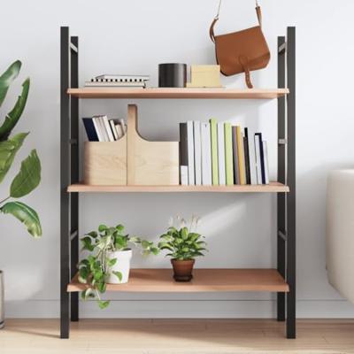 Wandschap 80x50x2 cm behandeld massief eikenhout lichtbruin