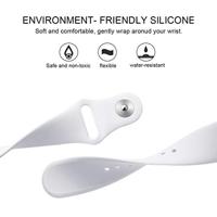 Fitbit Versa 1 / 2 & Lite siliconen bandje - Maat: Small - Wit - thumbnail