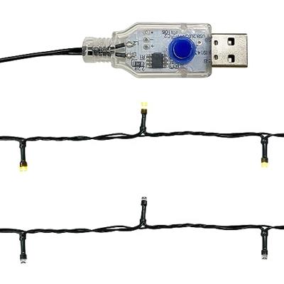 VidaXL Kerstslinger met led-lampjes 5 m zwart