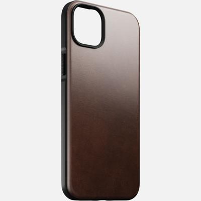 Nomad Modern Horween lederen hoesje iPhone 14 Plus - Rustic Brown