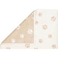 Cawö Cawo We love Dogs gemustert 6247 Handdoek 50x100 natur/beige - thumbnail