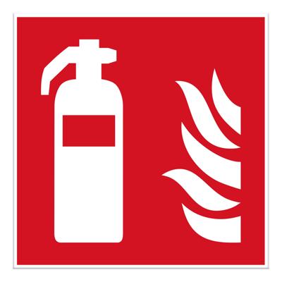 Pictogram Brandblusser 20x20cm - Polypropyleen