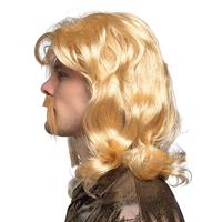 Pruik Barry met snor - thumbnail