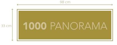 Clementoni - 1000p Panorama Parijs - 98 x 33 cm - Met poster