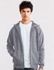 Promodoro E5500 Unisex Heavy Hoodie Jacket - Heather Grey - M - thumbnail